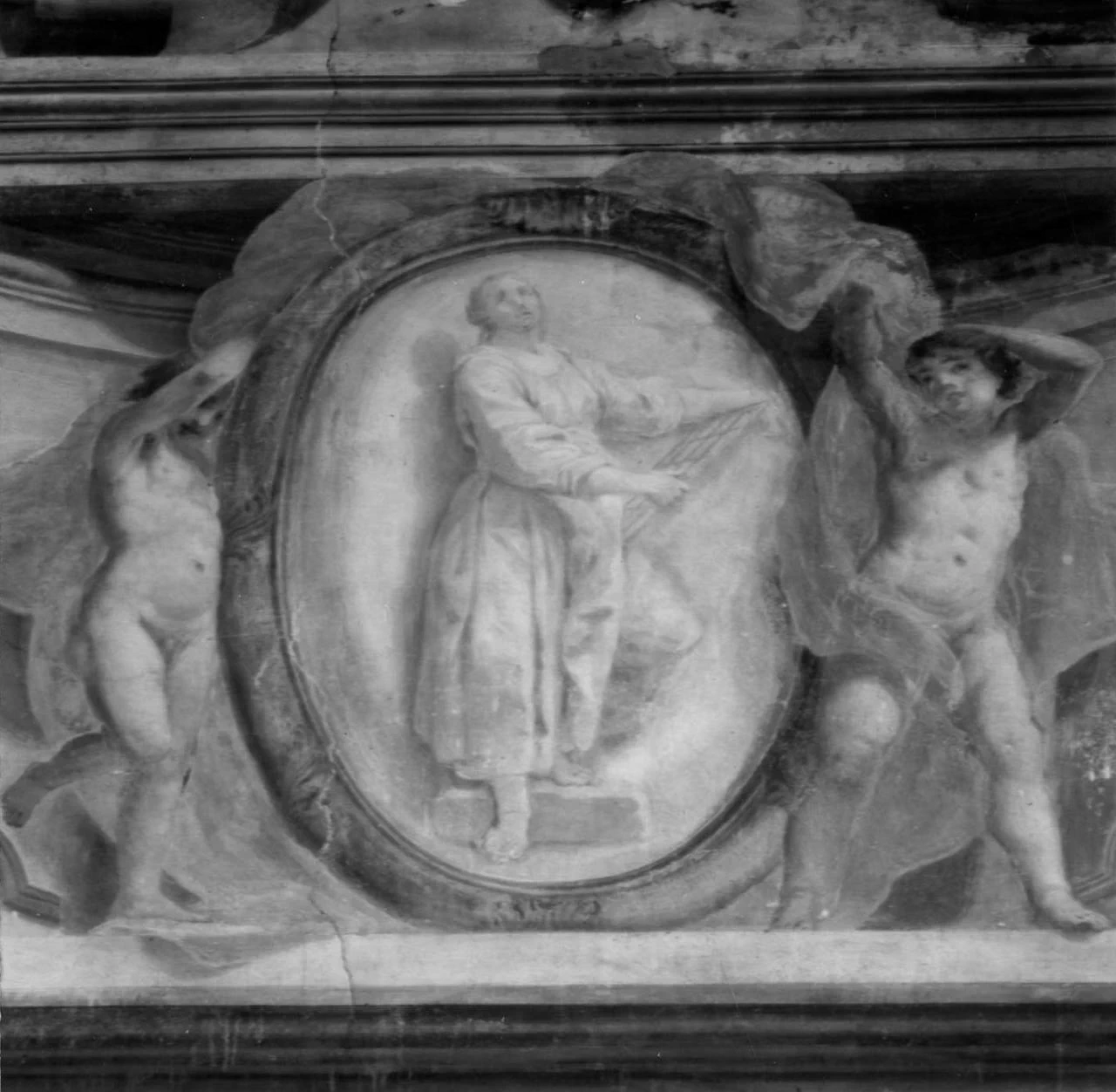 Figure allegoriche con angeli - con Tonelli Giuseppe, Chiesa di sant'Egidio, Firenze